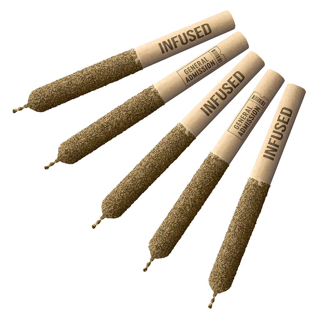 General Admission - Tiger Blood Distillate Infused - 5x0.5g Pre-Rolls